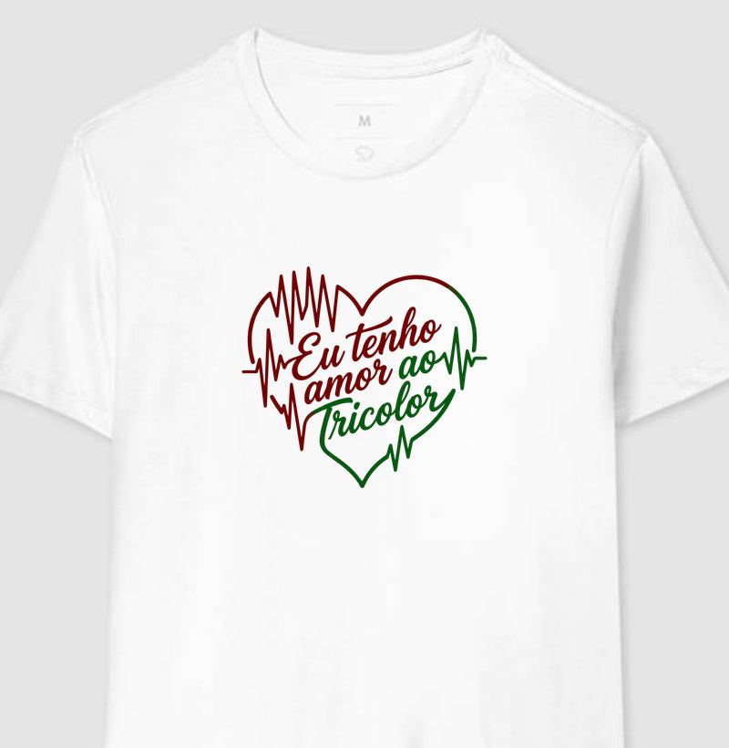 Camisa Eu Tenho Amor ao Tricolor Coração