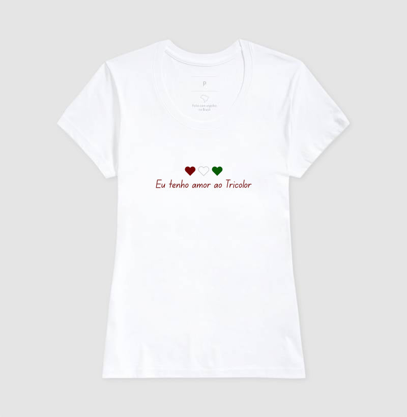 Camisa Amor ao Tricolor Corações