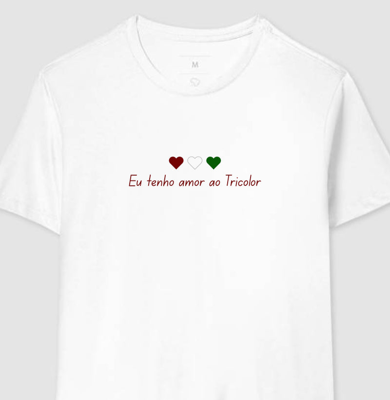 Camisa Amor ao Tricolor Corações